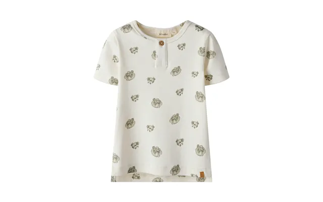 Lil Atelier Gayo Sil Ss Top - Coconut Milk Frog