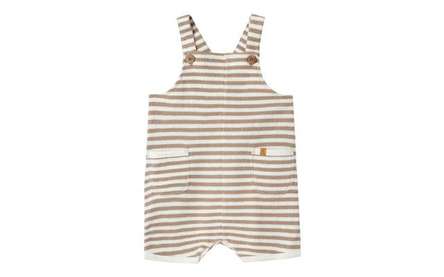 Lil Atelier Jonas Shorts Loose Overall Shorts - Mocha Meringue Coconut Milk