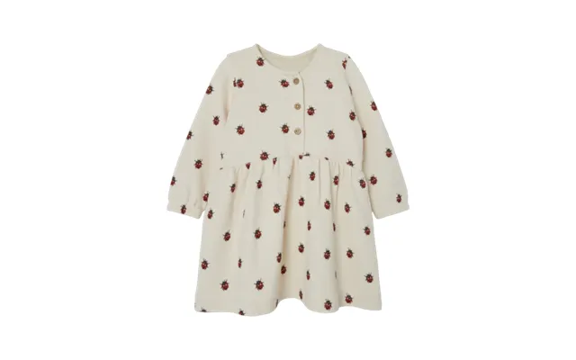 Lil Atelier Ronja Sweat Dress Med Mariehøne - Whitecap Gray