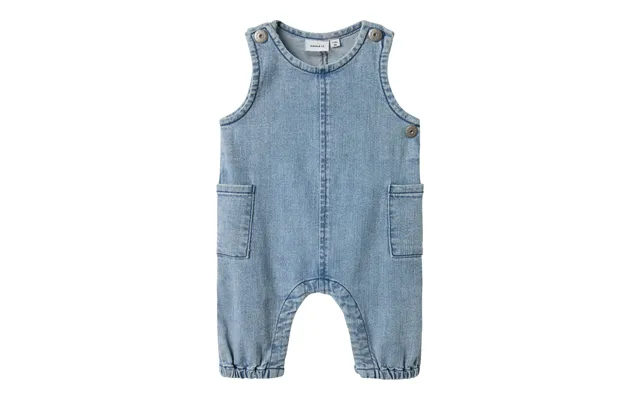 Name It Fred Bag Denim Overall - Light Blue Denim