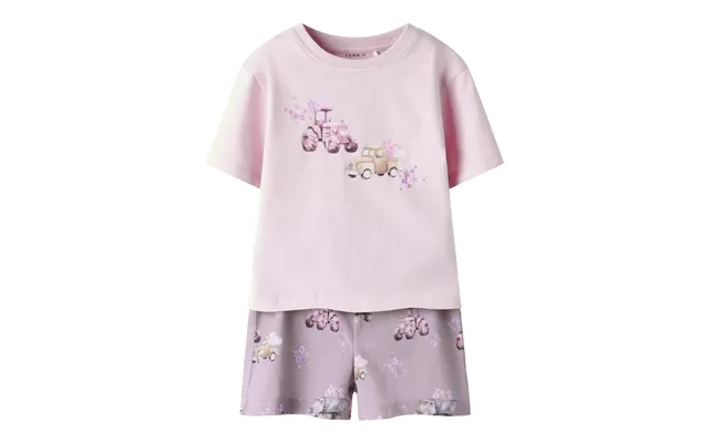 Name It Helga Shorts Sæt - Cameo Pink Elderberry Shorts