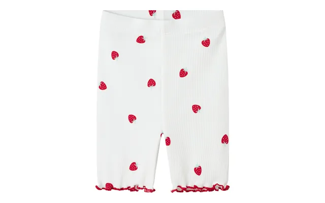 Name It Jillie Slim Biker Shorts - Bright White