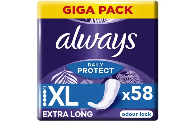Always Daily Protect Extra Long Odour Lock Panty Liners