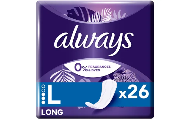 Always Daily Protect Long Panty Liners 0% Fragrances & Dye