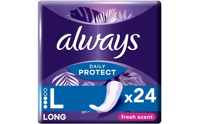 Always Daily Protect Long Panty Liners 24 Count