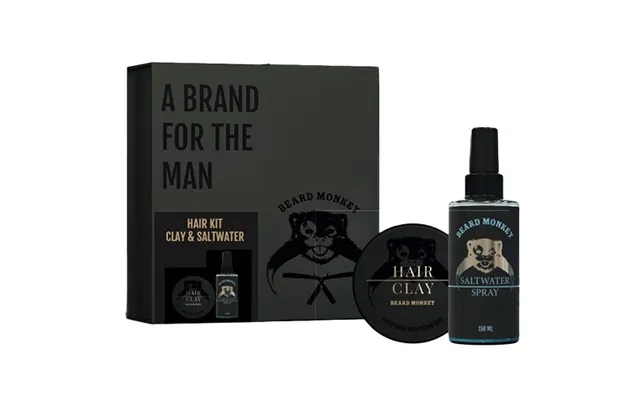 Beard Monkey Hair Clay & Saltvatten Giftset