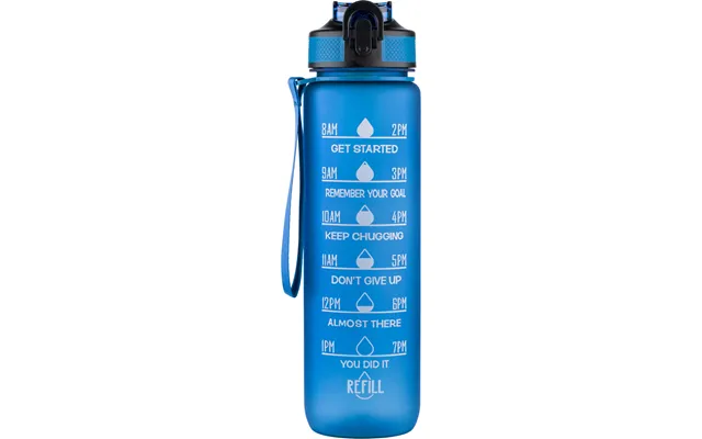 Beauty Rebels Motivational Water Bottle 1 L Blue
