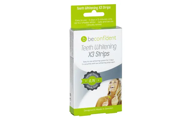 Beconfident Teeth Whitening X3 Strips - 5 Days 10 Strips