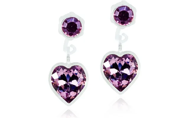 Blomdahl Medical Plastic Pendant Heart 6mm Light Amethyst