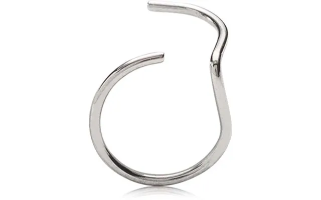 Blomdahl Natural Titanium Nose Ring 10 Mm Left