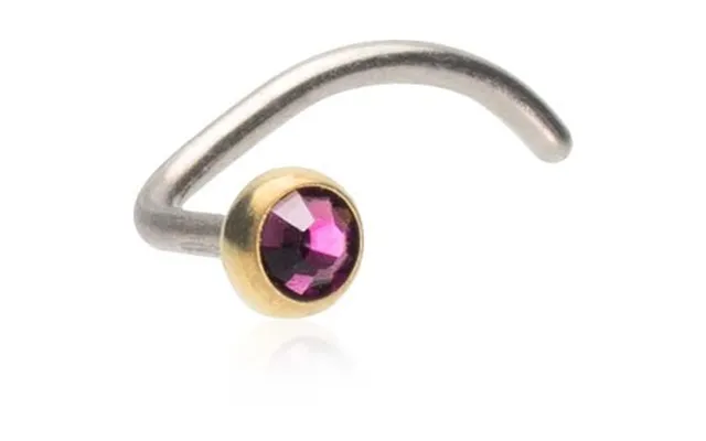 Blomdahl Silver Titanium Bezel 3 Mm Lilac