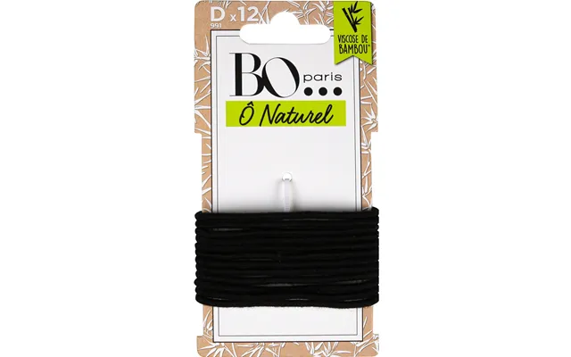 B&o Paris Thin Black Hair Ties 12 Pcs