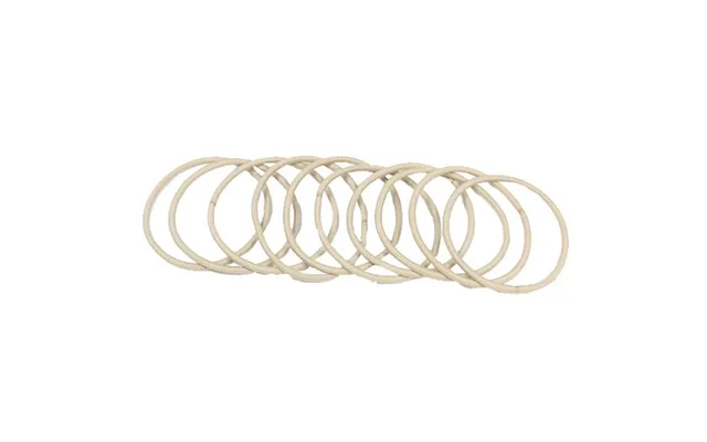 By Lyko 10-pack Ensfarvede Hårelastikker Beige