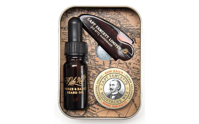 Captain Fawcett Ricki Hall's Booze & Baccy Grooming Survival Kit