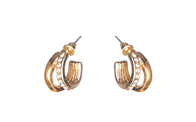 Dazzling Earring Col - Creols Two Lines