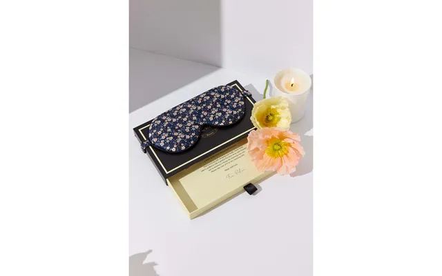 Fan Palm Eye Mask Night Blossom 100% Mulberry Silk