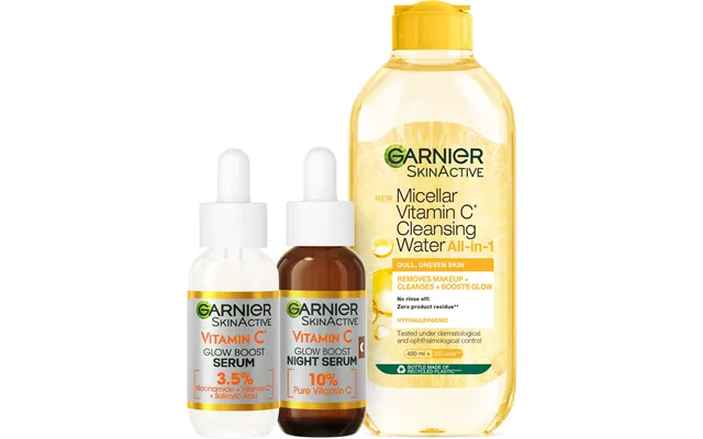 Garnier Skinactive Vitamin C Skincare Trio Kit - Glow Boost Serum