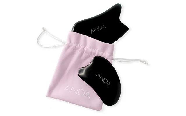 Kerstin Florian Anda Gua Sha Set Black Sibin Stone