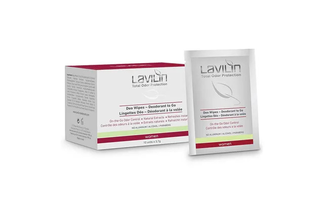 Lavilin Deo Wipes - Deodorant To Go Women