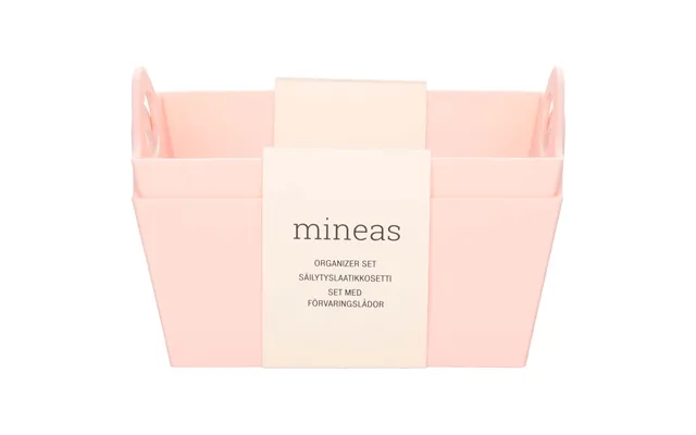 Mineas Organizer Set Small Pink