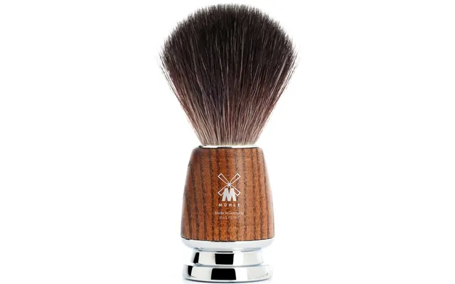 Mühle Rytmo Shaving Brush Ash Steamed Synthetic Black Fibre