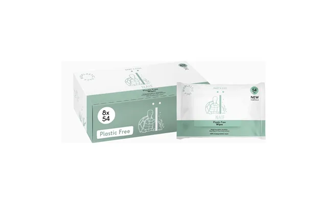 Naïf Baby & Kids Plastic Free Wipes 8-pack 8 Stk
