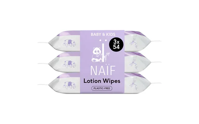 Naïf Lotion Baby Wipes 3-pack Sleeve