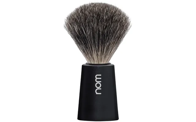 Nom Carl Shaving Brush Pure Badger Black Black