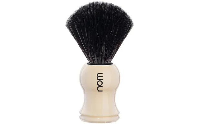 Nom Gustav Shaving Brush Black Fibre Creme
