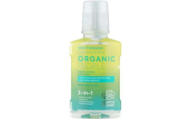 Organic People Mouthwash Coconut & Mint 250 Ml