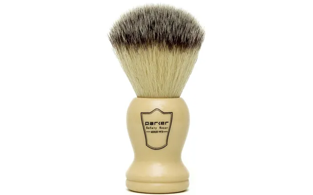 Parker Shaving Ivory Handle Synthetic Bristle Shave Brush