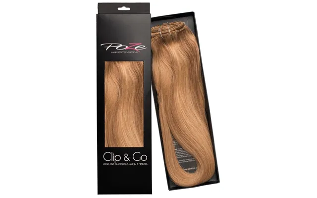 Poze Hairextensions Poze Clip&go Löshår Äkta 10b 8b Brown Ash Blo