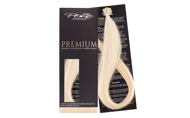 Poze Hairextensions Poze Keratin Premium Extensions 12a Pure Blon