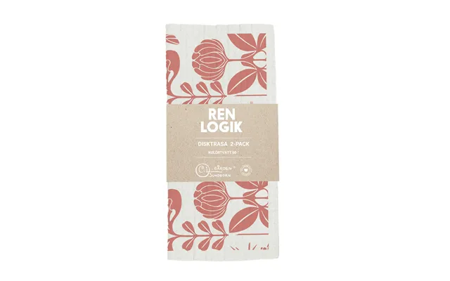 Ren Logik Dish Cloth 2-pack Old Rose Blue 40 G