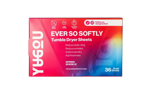 Yugou Ever So Softly Tumble Dryer Sheets Spring Sparkle