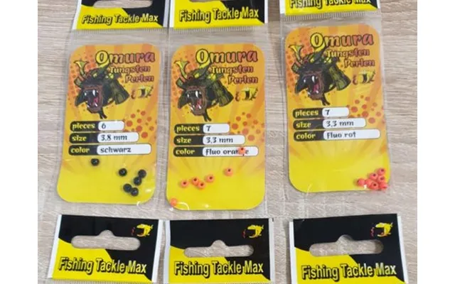 Omura Tungsten Perler - Slidsede-rød-4,6mm