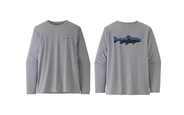 Patagonia L S Cap Cool Daily Fish Graphic Shirt-fitz Roy Trout Salt Grey Ftgy -m