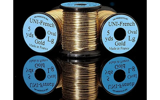 Uni French Oval Tinsel-guld-s