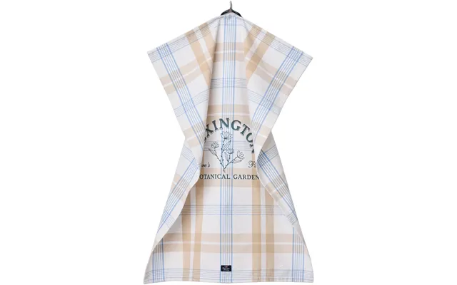 Botanical Checked Org Cotton Kitchen Towel