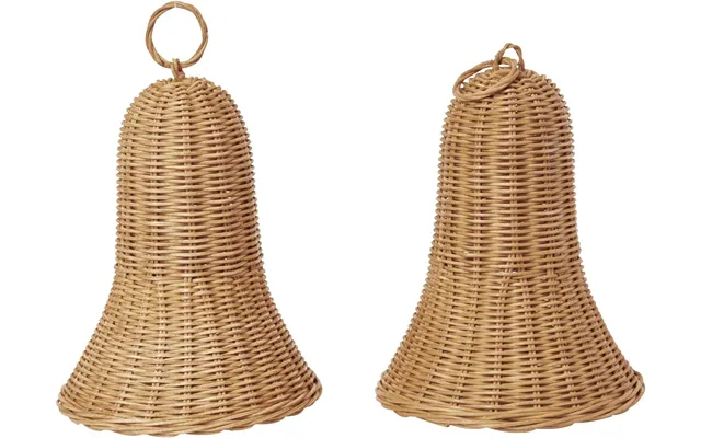 Braided Bells Set Of 2 - Natural