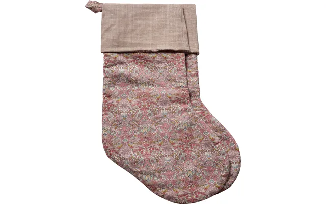 Christmas Stocking Reversible Mw Liberty Strawberry Pink 2pc