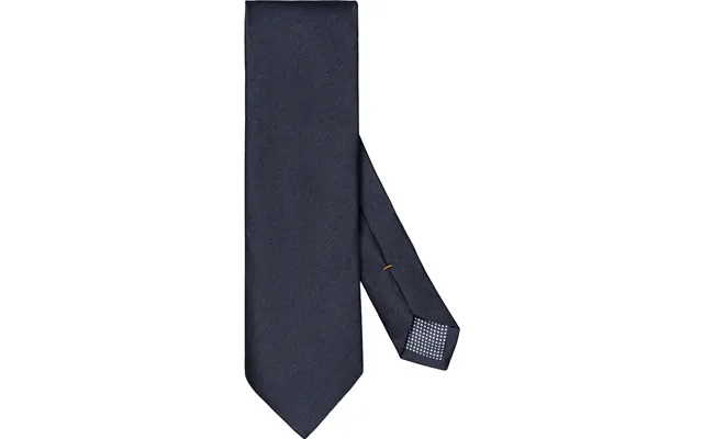 Dark Blue Solid Silk Linen Tie