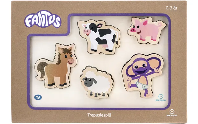 Fantus Træpuslespil Bondegårdsdyr