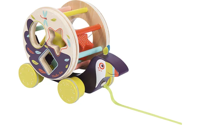 Moulin Roty Træklegetøj - Tukan Puttekasse