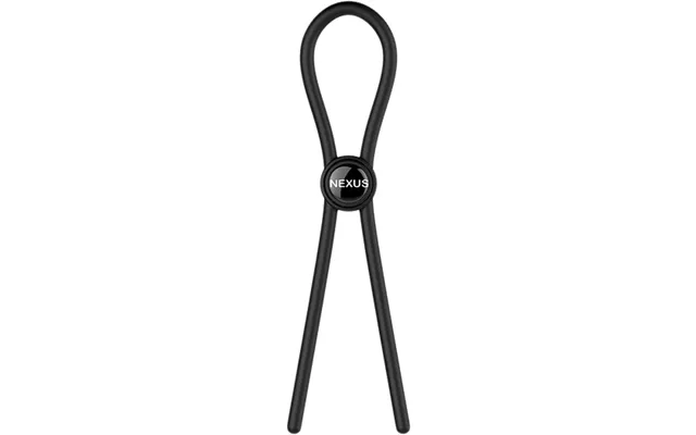 Nexus Forge Single Adjustable Lasso Silicone Cock Ring Bla