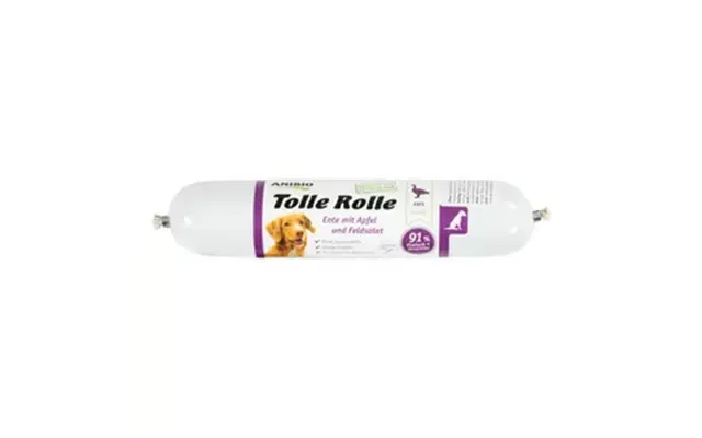 Anibio Tolle Rolle Skærepølse M. And, 91% Kød - 400g.