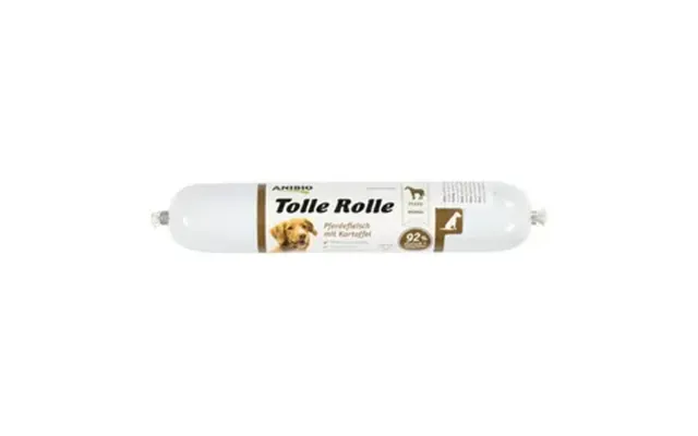 Anibio Tolle Rolle Skærepølse M. Hest, 91% Kød - 400g.