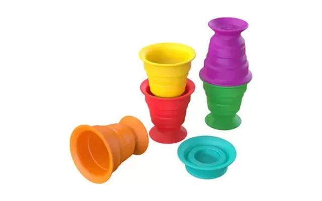 Baby Einstein Stack & Squish Cups Sensorisk Stablelegetøj - 6 Stk