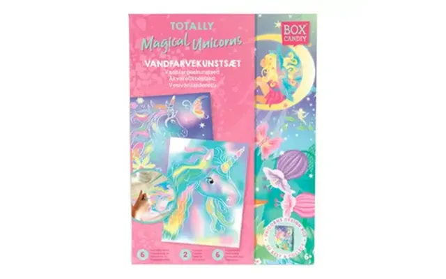 Box Candiy Watercolor Art - Totally Magical Unicorns