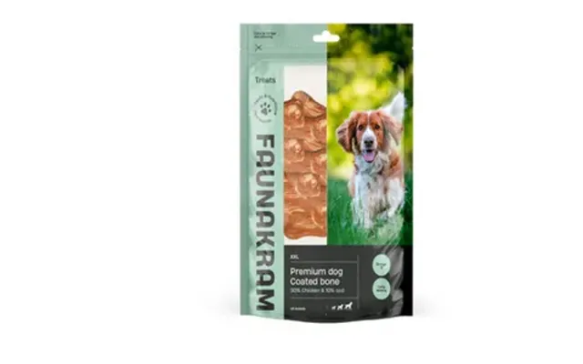 Faunakram Premium Tyggeben Af Råhud M. Kylling & Torsk - 450 G